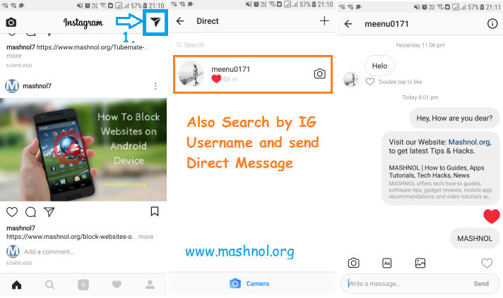 Direct message for instagram mac app for android